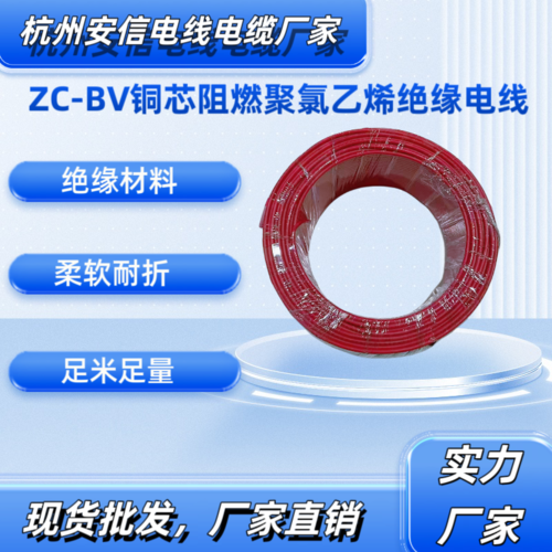 中策10平方ZC-BV阻燃銅芯線 單芯硬線廠家直銷-ZC-BV10平方