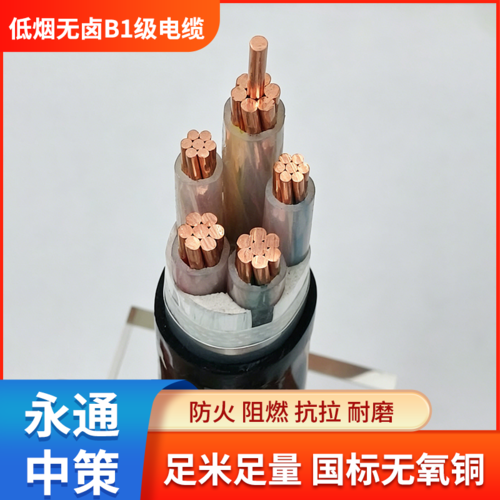 永通中策 WDZB1N-YJY 低烟无卤电缆 4×35+1×16平方B1级电缆厂家-WDZB1N-YJY 4×35+1×16平方
