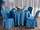 蓝色婚宴桌布-