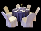 椰树紫餐厅桌布酒店桌布