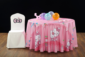 HELLO KITTY 动画卡通主题宴会桌布椅套 -ETBC