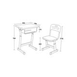 铝合金包边课桌椅 -FX-0180