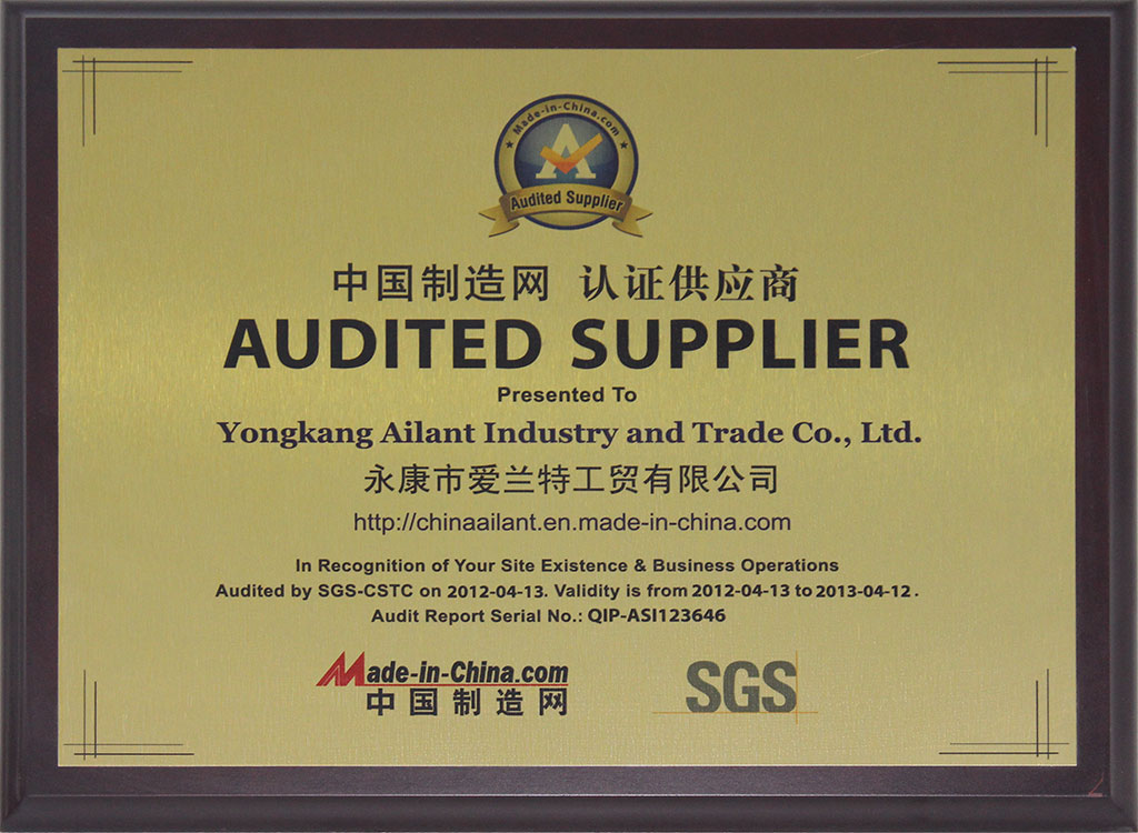 audited supplier