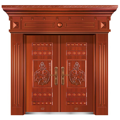 精品准铜门系列 ty-8062准红铜